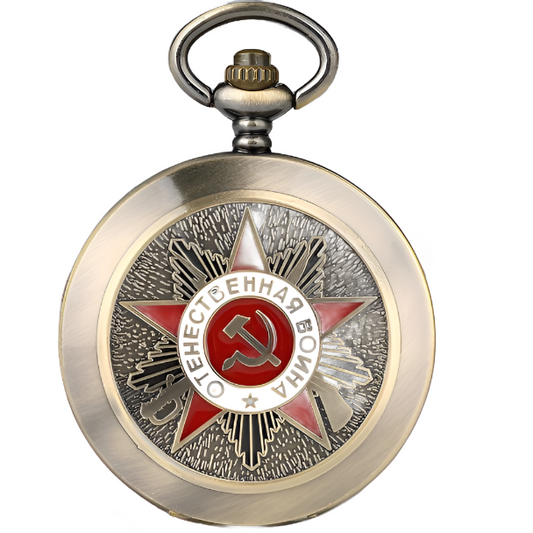 Vecchio orologio da tasca russo