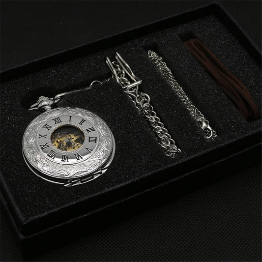 Orologio da tasca meccanico in argento